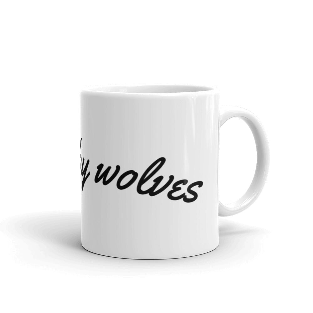 White glossy mug